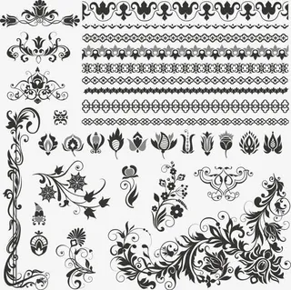 欧式花纹免抠