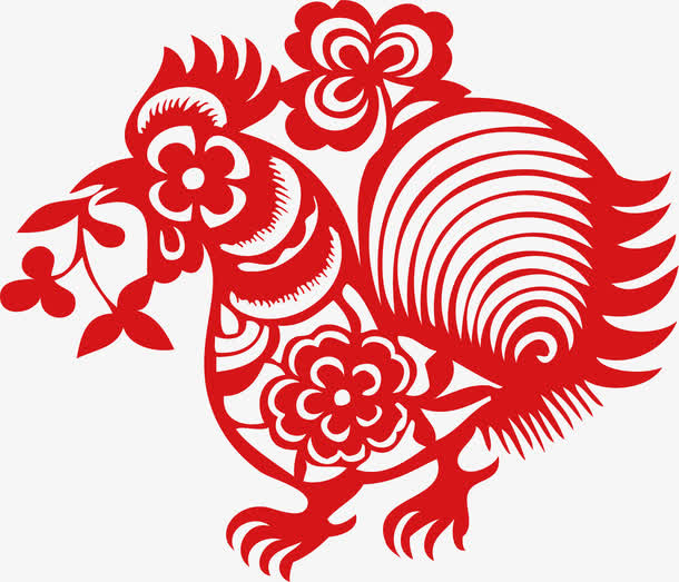 矢量2017鸡年新年素材免抠