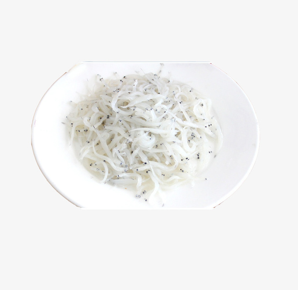 一盘小银鱼免抠