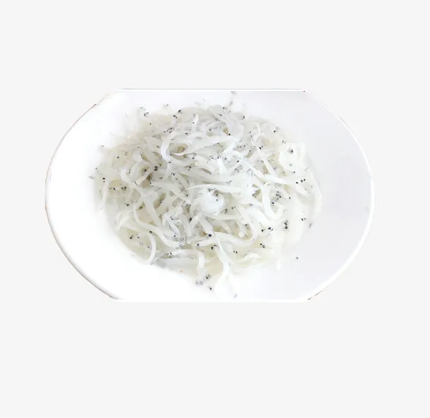 一盘小银鱼免抠