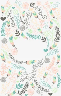 绿色清新花丛免抠