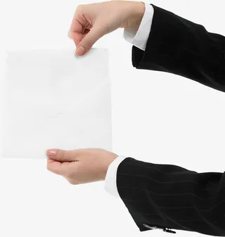 手拿白纸免抠
