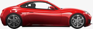 红色大气跑车，保时捷免抠