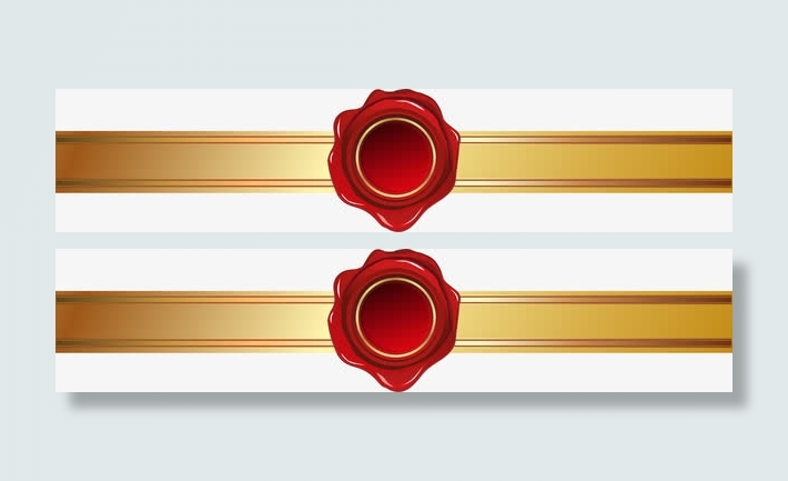 创意火漆印设计矢量素材免抠