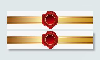 创意火漆印设计矢量素材免抠