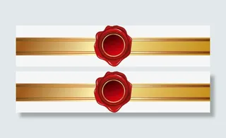 创意火漆印设计矢量素材免抠