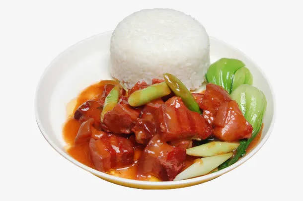 红烧肉饭免抠