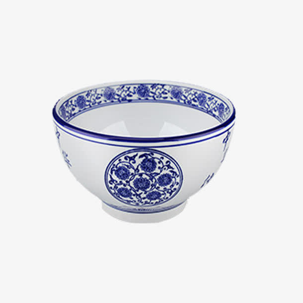 产品实物拉面碗青花碗免抠
