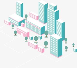 绿色智慧城市模型免抠