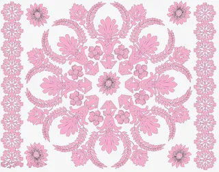 民族风海报素材花瓣图案2免抠