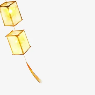 灯笼 黄色免抠