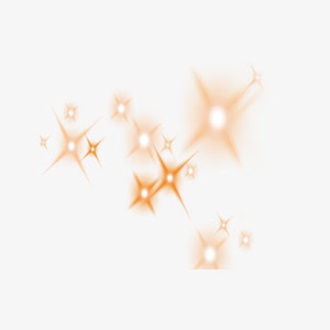 灯光效果元素黄色免抠