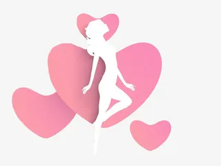 粉白三八妇女节做出迷人自己免抠