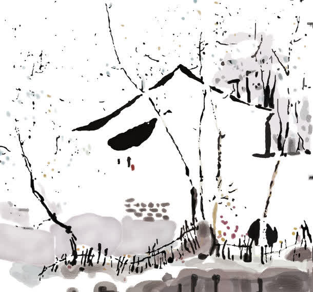 中国风油墨背景