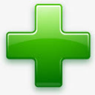 绿色渐变加号免抠