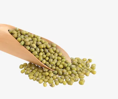 木勺里的豆子素材免抠