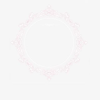 欧式传统白色花纹边框装饰免抠