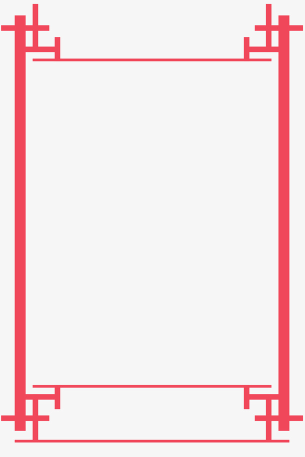 边框复古元素中国风边框中式边框免抠
