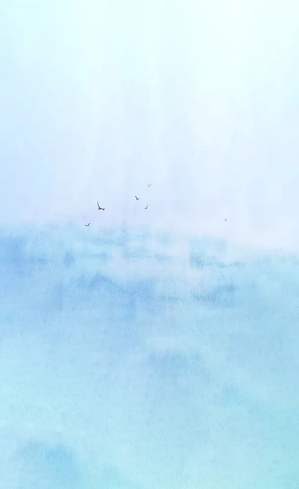 渐变蓝色天空免抠
