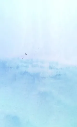 渐变蓝色天空免抠