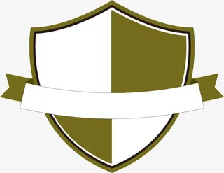 绿色徽章盾牌免抠