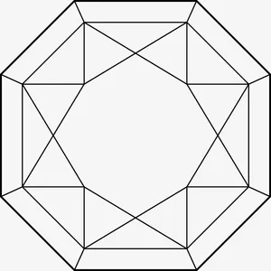 手绘线条钻石素材免抠