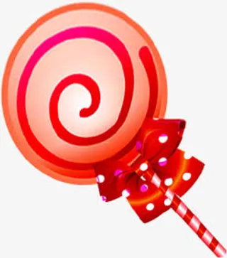 红色棒棒糖儿童节素材免抠