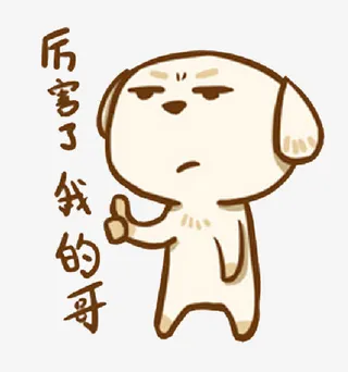 厉害了我的哥小狗表情包免抠