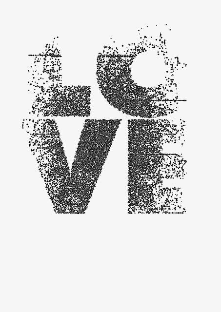 LOVE英文艺术字免抠