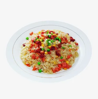 美味爆炒三丁炒米饭免抠