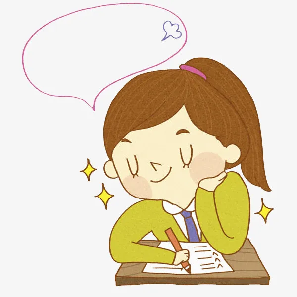 思考的女生免抠图免抠