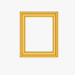 矢量金色经典欧式油画框免抠