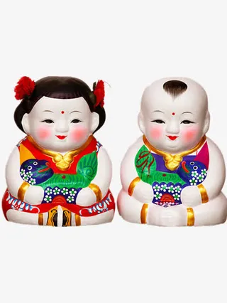 陶瓷复古娃娃免抠