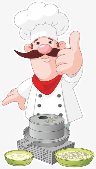 厨师推磨免抠
