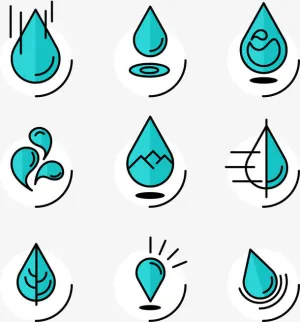 创意水滴免抠