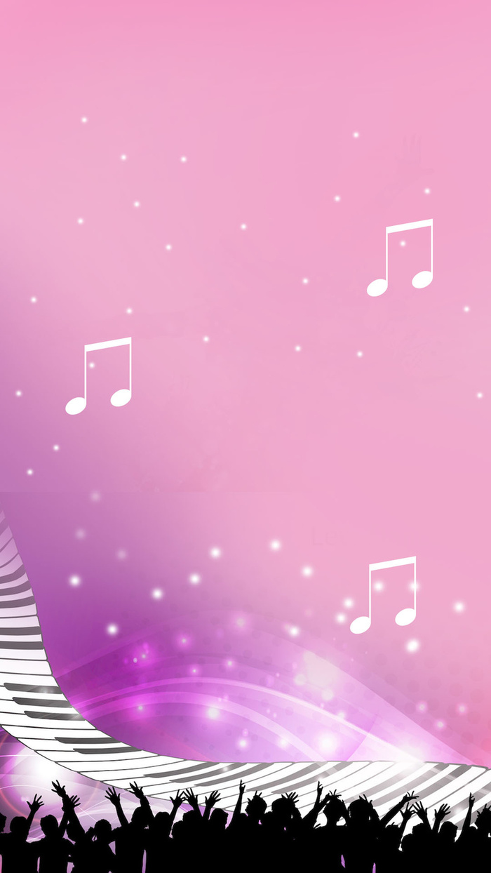 人物剪影音乐钢琴H5背景高清