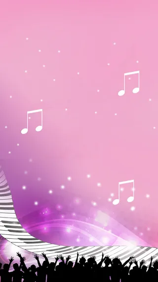 人物剪影音乐钢琴H5背景高清