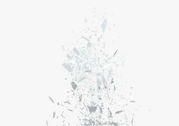 玻璃破碎设计免抠