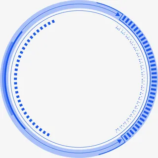 蓝色科幻网格钢铁侠AI贾维斯免抠