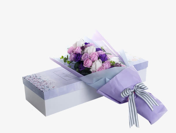紫色鲜花免抠