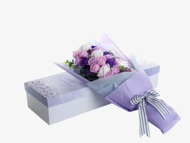 紫色鲜花免抠