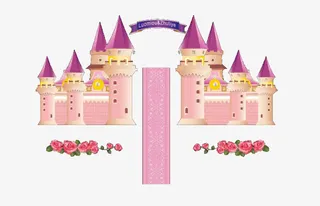 城堡舞台元素免抠