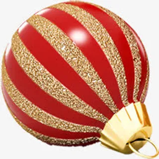 新年红色丝带灯笼免抠