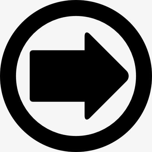 右箭头在一个圆圈图标免抠