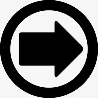 右箭头在一个圆圈图标免抠