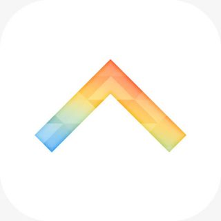 蓝色红色渐变直角箭头图片免抠