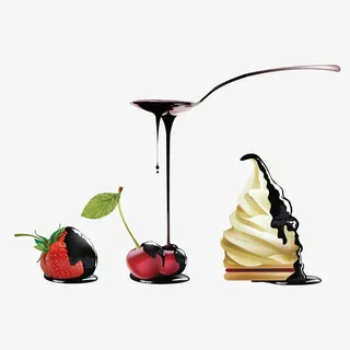 融化的冰淇淋免抠