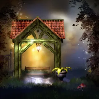 梦幻风景插画背景高清免抠 梦幻风景插画背景高清免抠