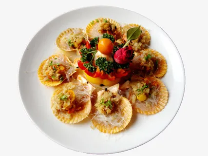 蒜茸粉丝蒸扇贝免抠