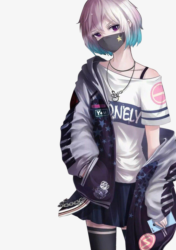 帅气的动漫女生免抠